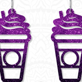 Intra απο ξύλο plywood 3mm-4mm πάχος - Σκουλαρίκι καφέ, Κοσμήματα για καφέ Δίασταση 3x3 cm INTRAFABR-8384419 - Image 4