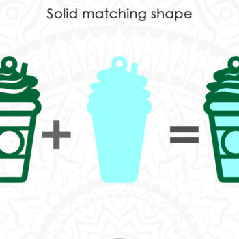 Intra απο ξύλο plywood 3mm-4mm πάχος - Coffee Earrings Cut File, Coffee Cup Δίασταση 3x3 cm INTRAFABR-77693237 - Image 3