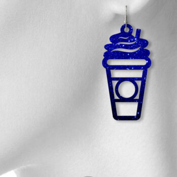 Intra απο ξύλο plywood 3mm-4mm πάχος - Coffee Earrings Cut File, Coffee Cup Δίασταση 3x3 cm INTRAFABR-77693237 - Image 4