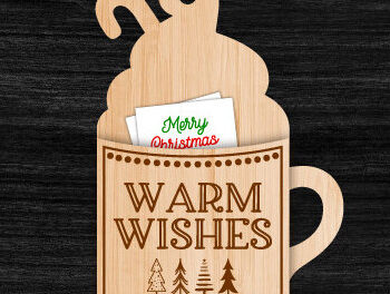 Intra απο ξύλο plywood 3mm-4mm πάχος - Γραφικό πακέτο θήκης δωροκάρτας καφέ Δίασταση 30x20 cm INTRAFABR-78362384 - Image 5