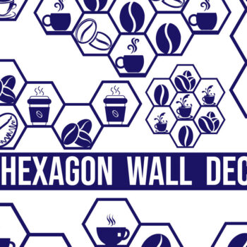 Intra απο ξύλο plywood 3mm-4mm πάχος - Πακέτο διακόσμησης τοίχου Coffee Hexagon Δίασταση 20x20 cm INTRAFABR-85364244 - Image 1