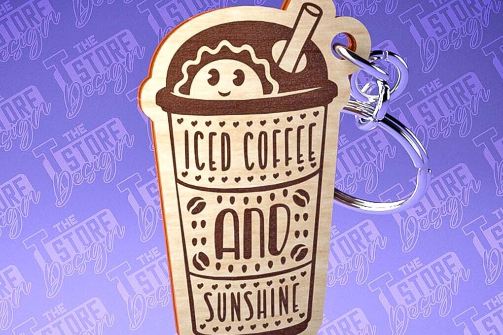 Intra απο ξύλο plywood 3mm-4mm πάχος - Κοπή Laser Μπρελόκ Καφέ | Αστεία αποσπάσματα Δίασταση 4x4 cm INTRAFABR-80295982