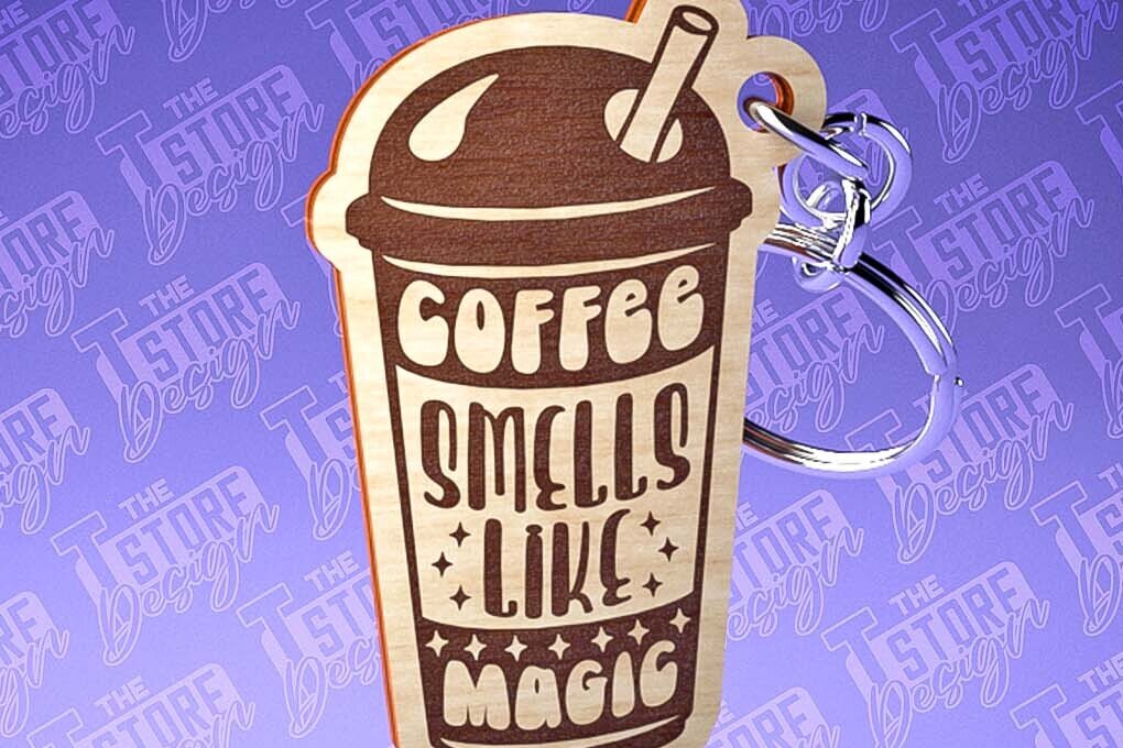 Intra απο ξύλο plywood 3mm-4mm πάχος - Κοπή Laser Μπρελόκ Καφέ | Αστεία αποσπάσματα Δίασταση 4x4 cm INTRAFABR-80296092