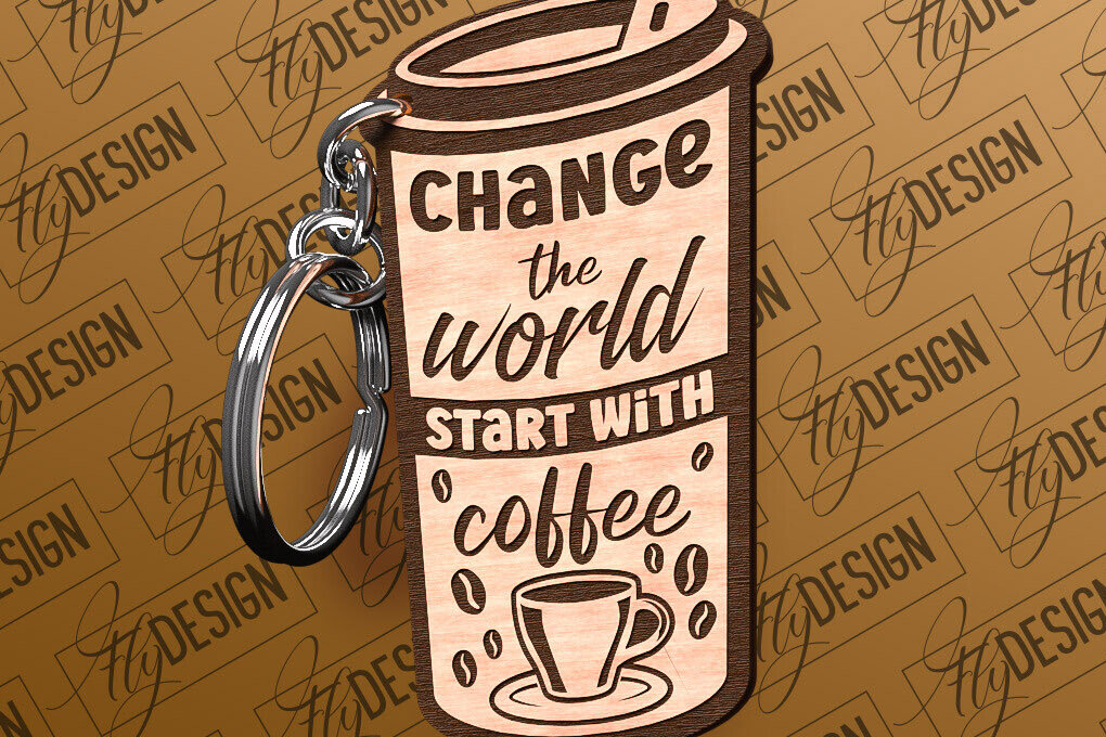 Intra απο ξύλο plywood 3mm-4mm πάχος - Κοπή Laser Μπρελόκ Καφέ | Αστεία αποσπάσματα Δίασταση 4x4 cm INTRAFABR-80140934