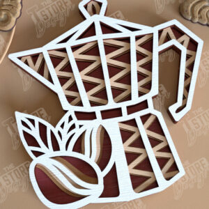 Intra απο ξύλο plywood 3mm-4mm πάχος - Καφέ Mandala | Πρότυπο 3D |  CNC Δίασταση 30x30 cm INTRAFABR-100852116