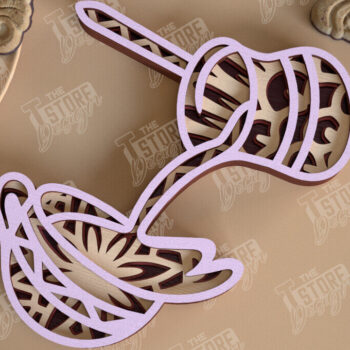 Intra απο ξύλο plywood 3mm-4mm πάχος - Πακέτο σχεδίασης Coffee Mandala Laser Cut Δίασταση 30x30 cm INTRAFABR-100852940 - Image 6