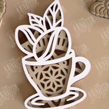 Intra απο ξύλο plywood 3mm-4mm πάχος - Πακέτο σχεδίασης Coffee Mandala Laser Cut Δίασταση 30x30 cm INTRAFABR-100852940 - Image 11