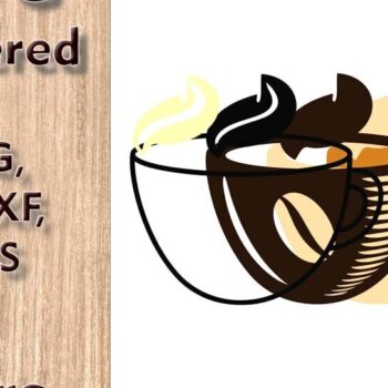 Intra απο ξύλο plywood 3mm-4mm πάχος - Κούπα καφέ 3D Πολυστρωματικά Αρχεία Λέιζερ Δίασταση 9x7 cm INTRAFABR-109449684 - Image 3