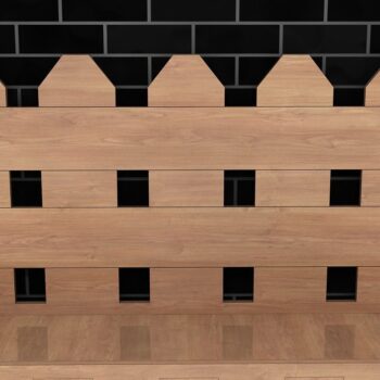Intra απο ξύλο plywood 3mm-4mm πάχος -   με οθόνη φράχτη κούπας καφέ Δίασταση 30x20 cm INTRAFABR-38542636 - Image 2