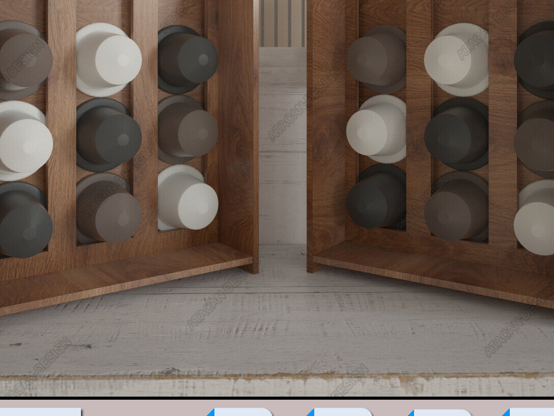 Intra απο ξύλο plywood 3mm-4mm πάχος - Οργάνωση με μοτίβο βάσης βάσης θήκης για καφέ Δίασταση 20x20 cm INTRAFABR-95001092