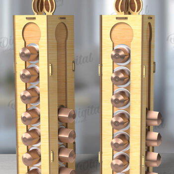 Intra απο ξύλο plywood 3mm-4mm πάχος - Coffee Pod Holders Bundle Cut Laser Δίασταση 30x20 cm INTRAFABR-120039894 - Image 7