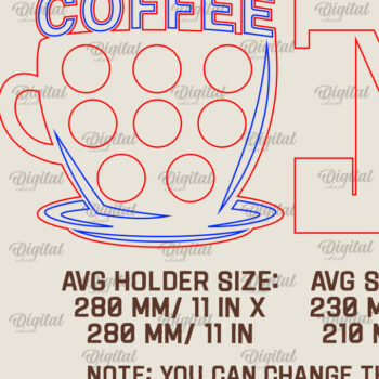 Intra απο ξύλο plywood 3mm-4mm πάχος - Δέσμη κοπής με λέιζερ θήκες για δοχεία καφέ Δίασταση 30x20 cm INTRAFABR-92621573 - Image 8