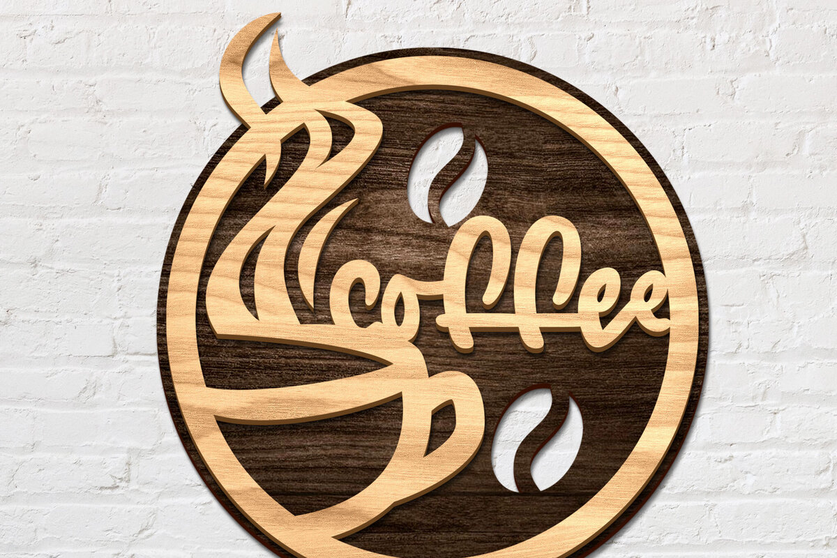 Intra απο ξύλο plywood 3mm-4mm πάχος - Στρογγυλή πινακίδα καφέ Decor LaserCut Δίασταση 30x20 cm INTRAFABR-79305824