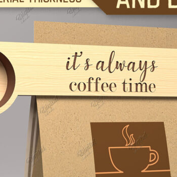 Intra απο ξύλο plywood 3mm-4mm πάχος - με κλιπ για σέσουλα καφέ και τσάντα Δίασταση 30x20 cm INTRAFABR-87263008 - Image 1