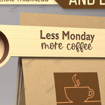 Intra απο ξύλο plywood 3mm-4mm πάχος - με κλιπ για σέσουλα καφέ και τσάντα Δίασταση 30x20 cm INTRAFABR-87263175 - Image 1