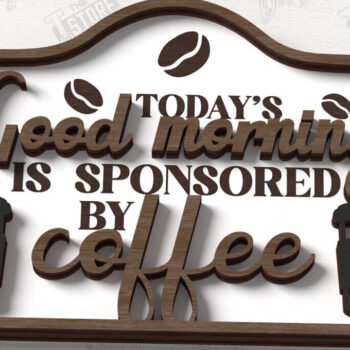 Intra απο ξύλο plywood 3mm-4mm πάχος - Coffee Sign Cut Laser | Καφενείο Δίασταση 30x20 cm INTRAFABR-123369628 - Image 1