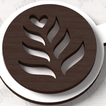 Intra απο ξύλο plywood 3mm-4mm πάχος - Coffee Sign Cut Laser | Καφενείο Δίασταση 30x20 cm INTRAFABR-123369639 - Image 1