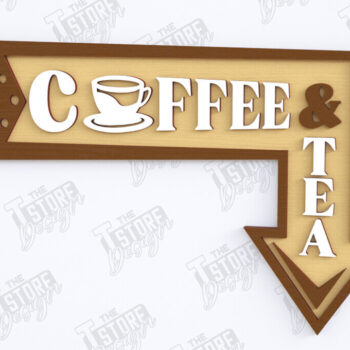 Intra απο ξύλο plywood 3mm-4mm πάχος - Coffee Sign Cut Laser | Καφενείο Δίασταση 30x20 cm INTRAFABR-123567233 - Image 1