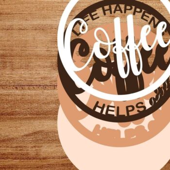 Intra απο ξύλο plywood 3mm-4mm πάχος - Coffee Sign Multilayer Laser Cut Δίασταση 30x20 cm INTRAFABR-31323903 - Image 3