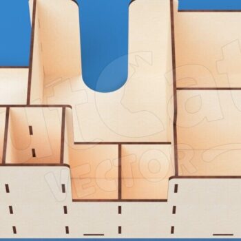 Intra απο ξύλο plywood 3mm-4mm πάχος - Coffee Station Desk Organizer Box Δίασταση 20x20 cm INTRAFABR-119109900 - Image 1