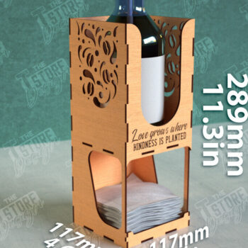 Intra απο ξύλο plywood 3mm-4mm πάχος - Σχάρα για σιρόπι καφέ | Desktop Organizer Δίασταση 20x20 cm INTRAFABR-111817084 - Image 1