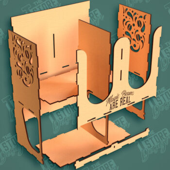 Intra απο ξύλο plywood 3mm-4mm πάχος - Σχάρα για σιρόπι καφέ | Desktop Organizer Δίασταση 20x20 cm INTRAFABR-111817112 - Image 2