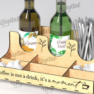 Intra απο ξύλο plywood 3mm-4mm πάχος - Σχέδιο κοπής με λέιζερ για σιρόπι καφέ Δίασταση 30x20 cm INTRAFABR-108771515