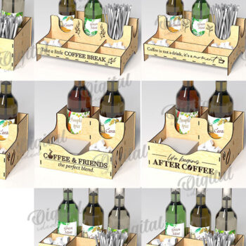 Intra απο ξύλο plywood 3mm-4mm πάχος - Δέσμη κοπής με λέιζερ Ράφια σιροπιού καφέ Δίασταση 30x20 cm INTRAFABR-108832690 - Image 2