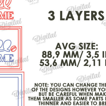 Intra απο ξύλο plywood 3mm-4mm πάχος - Διακόσμηση δίσκου καφέ σε επίπεδα Δίασταση 30x20 cm INTRAFABR-120976904 - Image 2