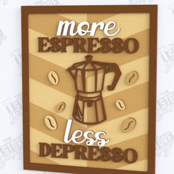 Intra απο ξύλο plywood 3mm-4mm πάχος - Coffee Wall Sign Laser Cut |Coffee House Δίασταση 30x20 cm INTRAFABR-123432703 - Image 1