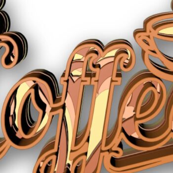 Intra απο ξύλο plywood 3mm-4mm πάχος - Καφέ + φλιτζάνι, 3d Mandala, 4 στρώσεις Δίασταση 30x30 cm INTRAFABR-31433249 - Image 2