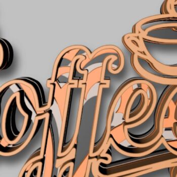 Intra απο ξύλο plywood 3mm-4mm πάχος - Καφέ + φλιτζάνι, 3d Mandala, 4 στρώσεις Δίασταση 30x30 cm INTRAFABR-31433249 - Image 3