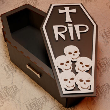 Intra απο ξύλο plywood 3mm-4mm πάχος - Κουτί κουφέτας | Αποκριάτικες λιχουδιές |CNC Δίασταση 15x15 cm INTRAFABR-104881817 - Image 1