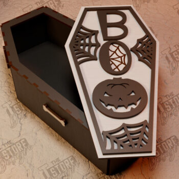 Intra απο ξύλο plywood 3mm-4mm πάχος - Κουτί κουφέτας | Αποκριάτικες λιχουδιές |CNC Δίασταση 15x15 cm INTRAFABR-104881830 - Image 1