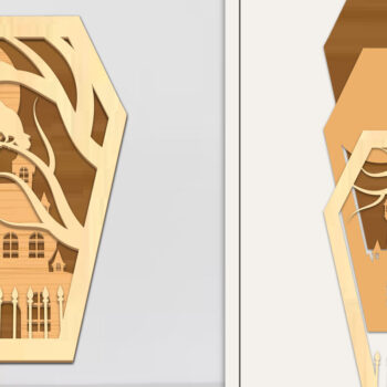 Intra απο ξύλο plywood 3mm-4mm πάχος - Δέσμη στολίδι για αποκριάτικο φέρετρο Δίασταση 6x6 cm INTRAFABR-102677305 - Image 16