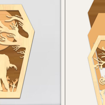 Intra απο ξύλο plywood 3mm-4mm πάχος - Δέσμη στολίδι για αποκριάτικο φέρετρο Δίασταση 6x6 cm INTRAFABR-102677305 - Image 17