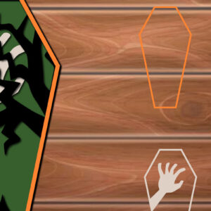 Intra απο ξύλο plywood 3mm-4mm πάχος - Αρχεία κομμένα  σε επίπεδα COFFIN HALLOWEEN Δίασταση 15x15 cm INTRAFABR-17361969