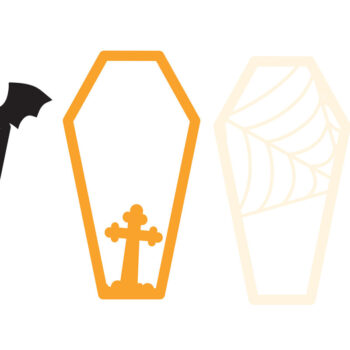 Intra απο ξύλο plywood 3mm-4mm πάχος - COFFIN HALLOWEEN Laser Cut Δίασταση 15x15 cm INTRAFABR-102203360 - Image 2