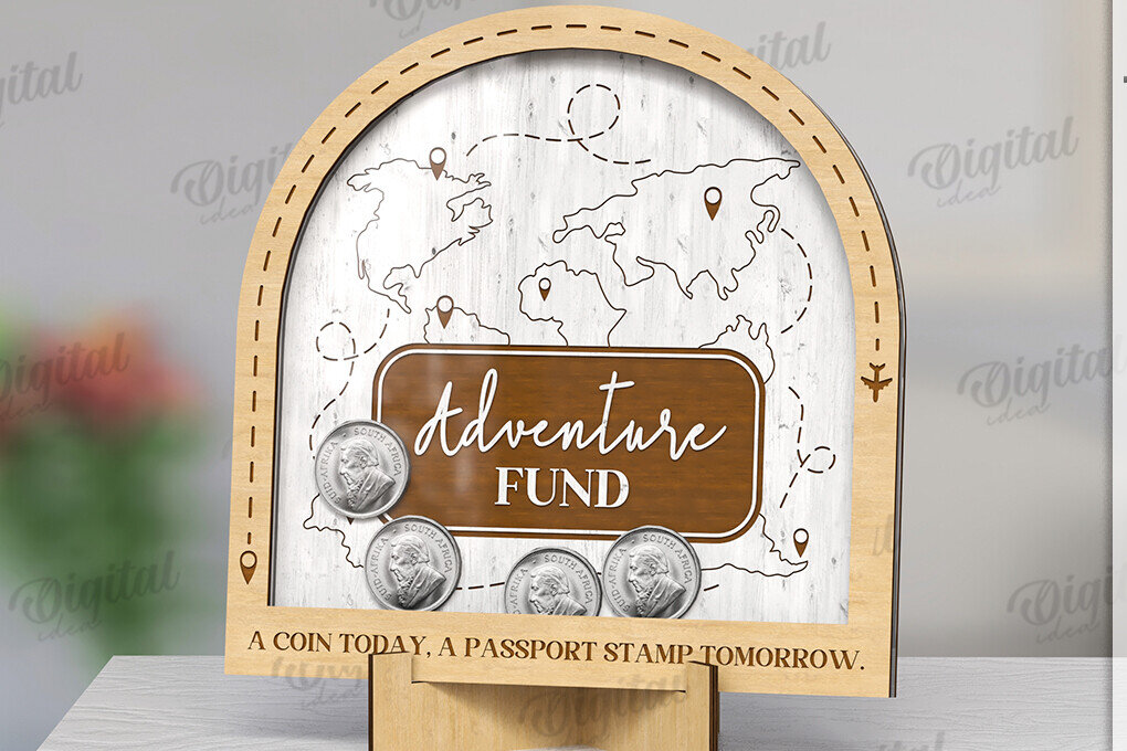 Intra απο ξύλο plywood 3mm-4mm πάχος - Θήκη νομισμάτων LaserCut. Ξύλινο Κουτιά Δίασταση 30x20 cm INTRAFABR-123566571