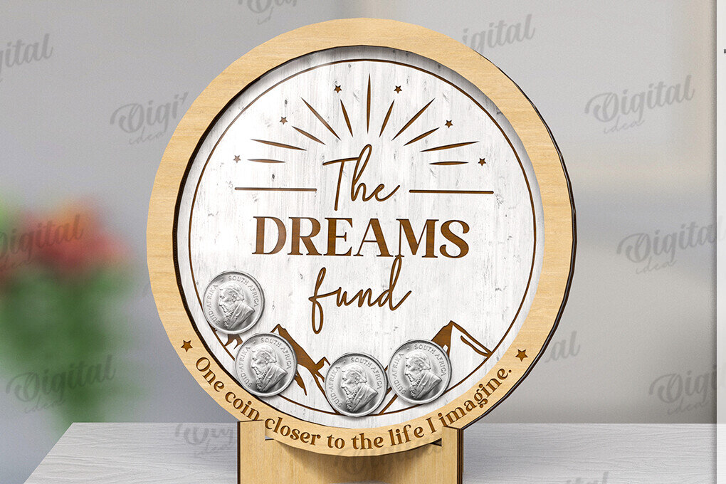 Intra απο ξύλο plywood 3mm-4mm πάχος - Θήκη νομισμάτων LaserCut. Ξύλινο Κουτιά Δίασταση 30x20 cm INTRAFABR-123566788