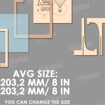 Intra απο ξύλο plywood 3mm-4mm πάχος - Θήκη νομισμάτων LaserCut. Ξύλινο Κουτιά Δίασταση 30x20 cm INTRAFABR-123566883 - Image 2