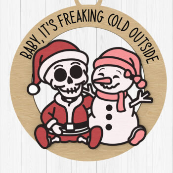 Intra απο ξύλο plywood 3mm-4mm πάχος - Ψυχρός εξωτερικός σκελετός & Στολίδι Χιονάνθρωπος Δίασταση 6x6 cm INTRAFABR-108539355 - Image 1