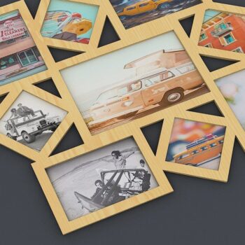 Intra απο ξύλο plywood 3mm-4mm πάχος - Πλαίσιο κολάζ  Δίασταση 20x20 cm INTRAFABR-37058717 - Image 2