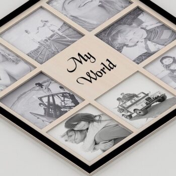 Intra απο ξύλο plywood 3mm-4mm πάχος - Κορνίζα κολάζ Ξύλινη κορνίζα Dxf Δίασταση 20x25 cm INTRAFABR-37058481 - Image 2