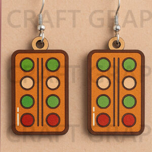 Intra απο ξύλο plywood 3mm-4mm πάχος - Σκουλαρίκια Color Palette – Art Class  Δίασταση 3x3 cm INTRAFABR-124956651