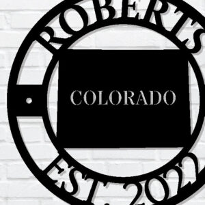 Intra απο ξύλο plywood 3mm-4mm πάχος - Προσαρμοσμένο σημάδι Κολοράντο, Αμερικανική Πολιτεία Δίασταση 3600x3600 cm INTRAFABR-99391738