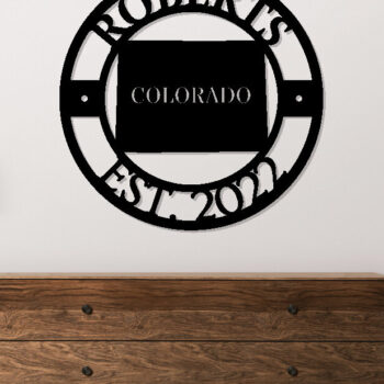 Intra απο ξύλο plywood 3mm-4mm πάχος - Προσαρμοσμένο σημάδι Κολοράντο, Αμερικανική Πολιτεία Δίασταση 3600x3600 cm INTRAFABR-99391738 - Image 2