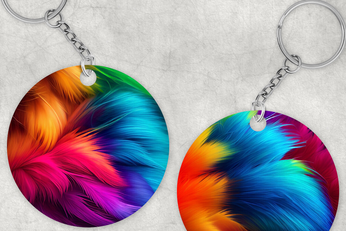 Intra απο ξύλο plywood 3mm-4mm πάχος - Χρωματιστό γούνινο μπρελόκ PNG Δίασταση 4x4 cm INTRAFABR-63616251