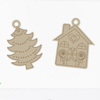 Intra απο ξύλο plywood 3mm-4mm πάχος - Στολίδι χρωματισμού Πακέτο  μονής γραμμής Δίασταση 6x6 cm INTRAFABR-20647018 - Image 7