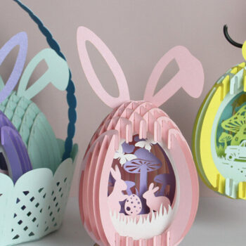 Intra απο ξύλο plywood 3mm-4mm πάχος - Combo 5 Easter Eggs Popup 3D Δίασταση 21x29 cm INTRAFABR-90160748 - Image 10